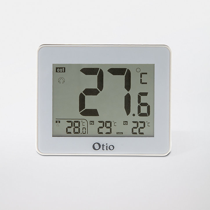 Thermomètre digital intérieur Otio blanc