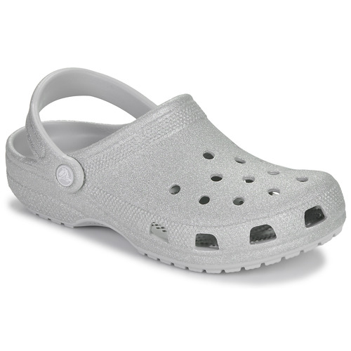Crocs - Classic Glitter Clog - Argenté