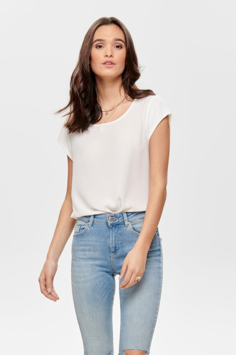 Only witte dames t-shirt
