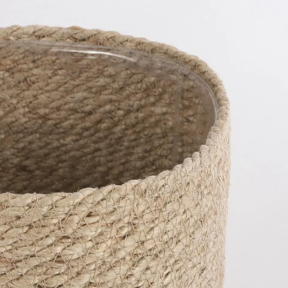 Mica Decorations Atlantic Mand voor Planten Set van 2 - Ø20 cm - Crème