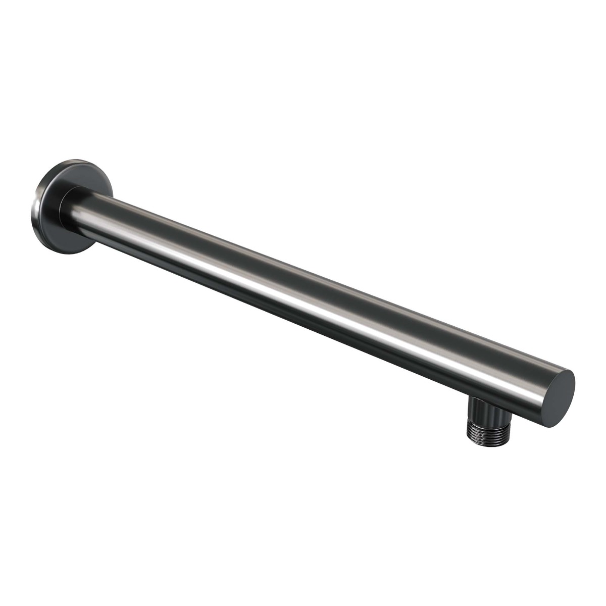 Brauer Gunmetal Carving complete inbouw regendouche set 20 met 30cm douchekop, rechte muurarm, 3 standen handdouche en glijstang gunmetal geborsteld PVD