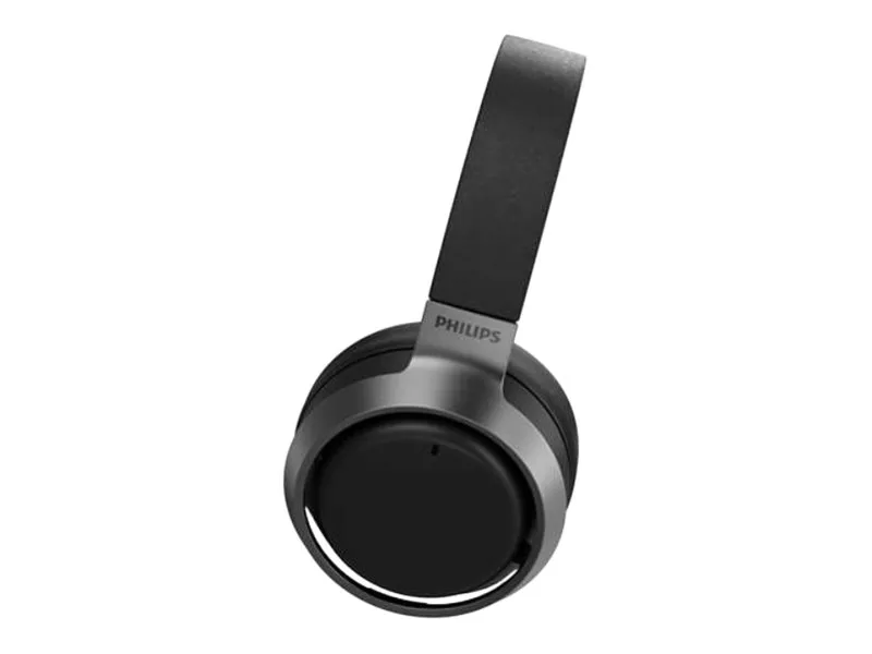 Philips Fidelio L3 - Hovedtelefoner med mik. - fuld størrelse - Bluetooth - trådløs, kablet - aktiv støjfjerning - 3,5 mm jackstik - matmørk satin-ørekopper, sort pandebånd