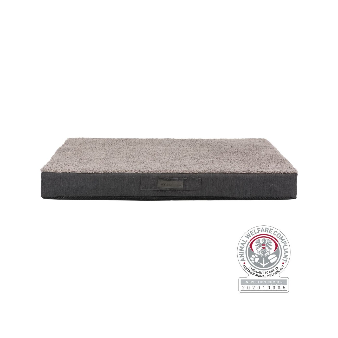 Trixie Vital Matratze Bendson hellgrau/ dunkelgrau 60 cm, 8 cm, 60 cm