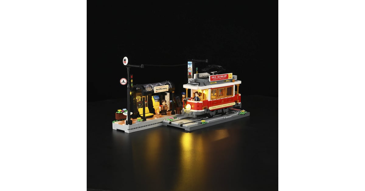 LumibricksTown Life - Heritage Tram and Station Constructiespeelgoed  (L9084)