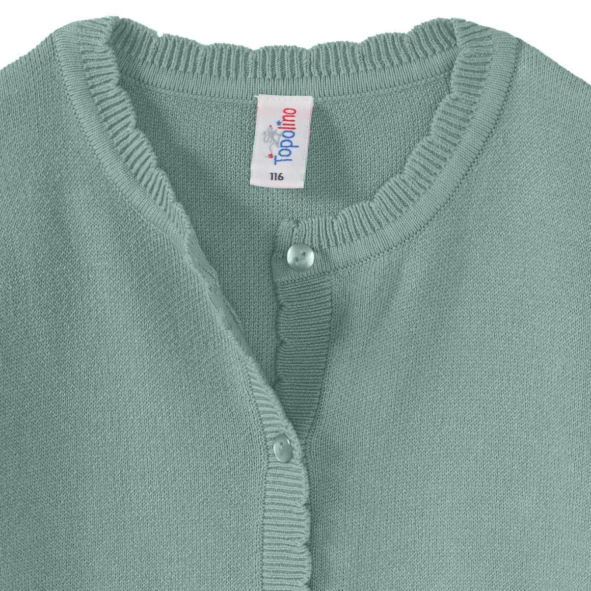 Topolino Mädchen Cardigan mit Knopfleiste salbei
