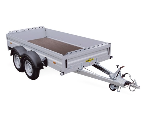 Humbaur voor-/achterleuningset voor Alumaster 1300, 1150 mm x 140 mm x 50 mm, verpakking van 2.