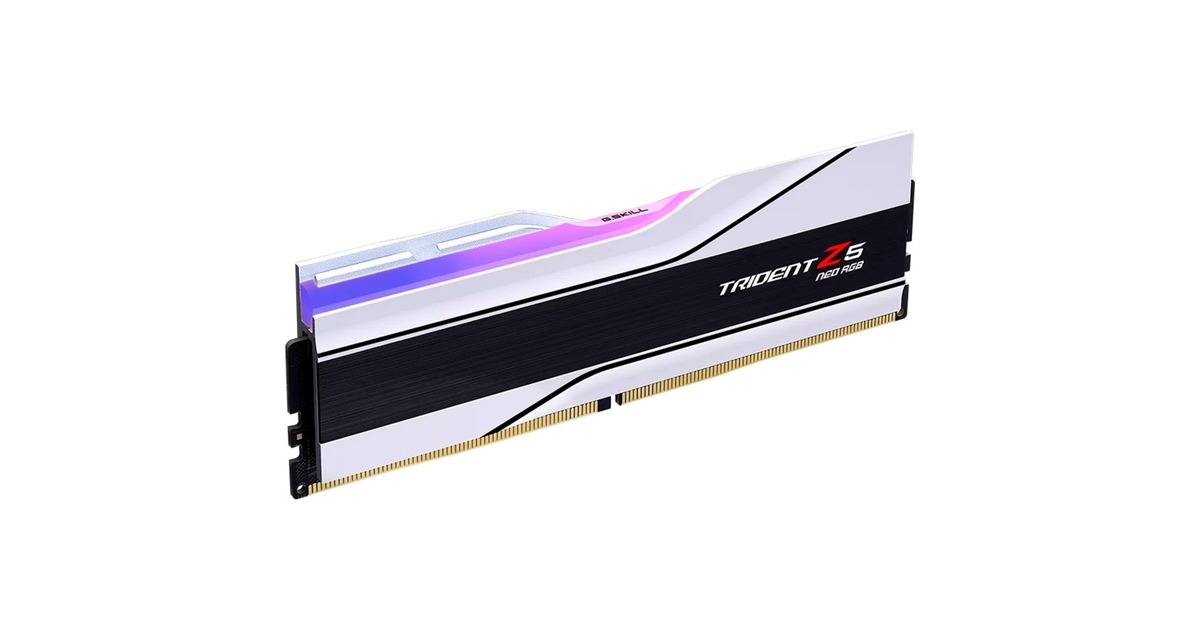 G.Skill64 GB DDR5-6000 Kit werkgeheugen  (Zilver, F5-6000J3036G32GX2-TZ5NRW, Trident Z5 RGB, EXPO)