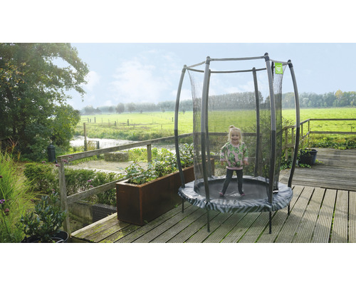 EXIT Tiggy junior trampoline met veiligheidsnet Ø 140 cm grijs