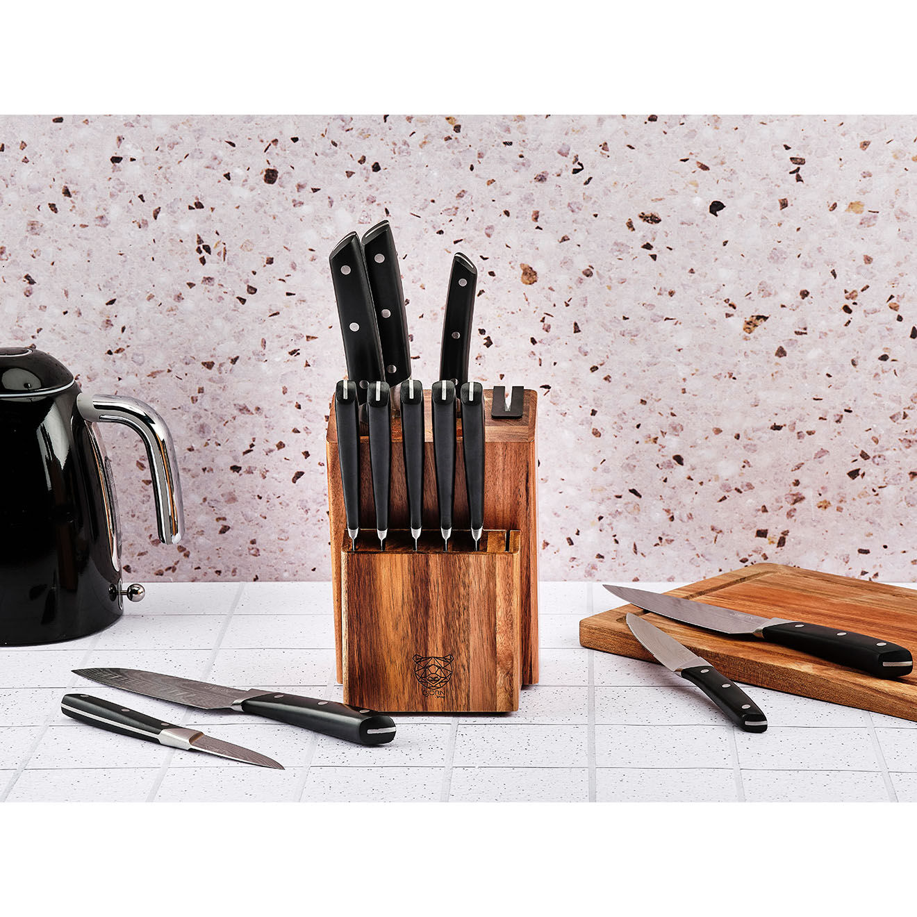 Bjorn 6 Couteaux à steak Erling inox mat - 26x3x1 cm