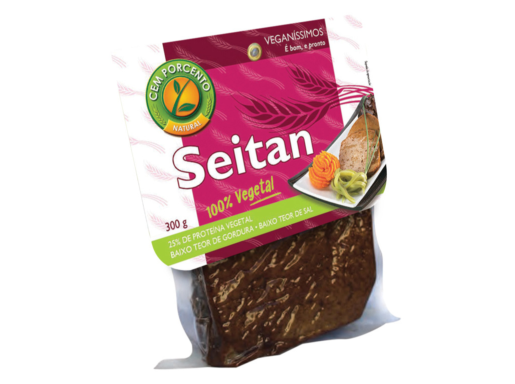 SEITAN CEM PORCENTO VEGETAL 300G