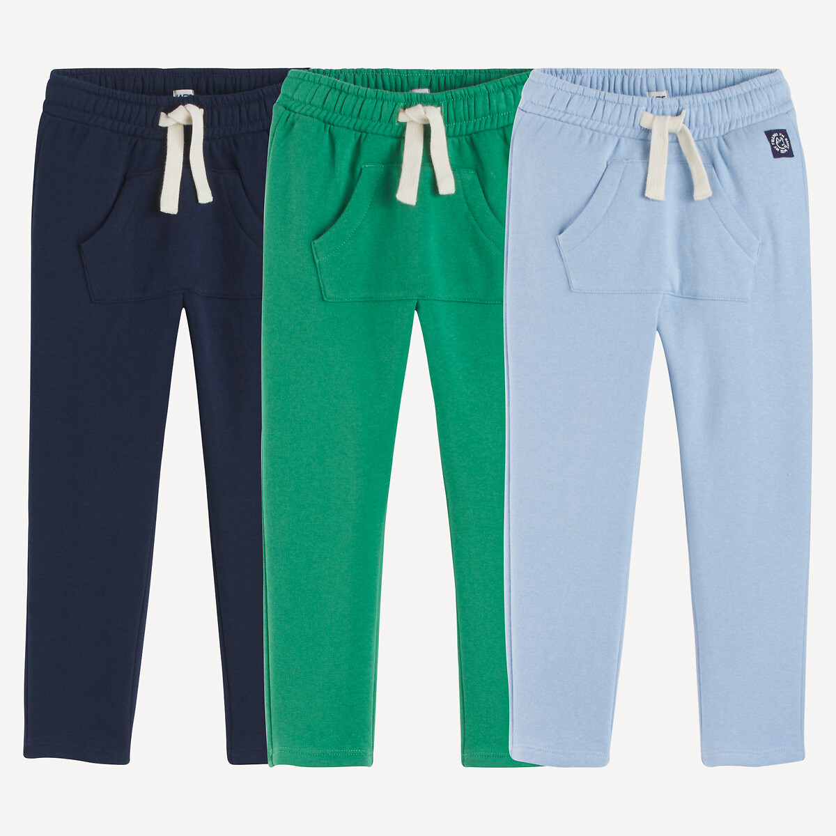 COLEÇÃO LA REDOUTE<br>Conjunto de 3 calças de moletom
