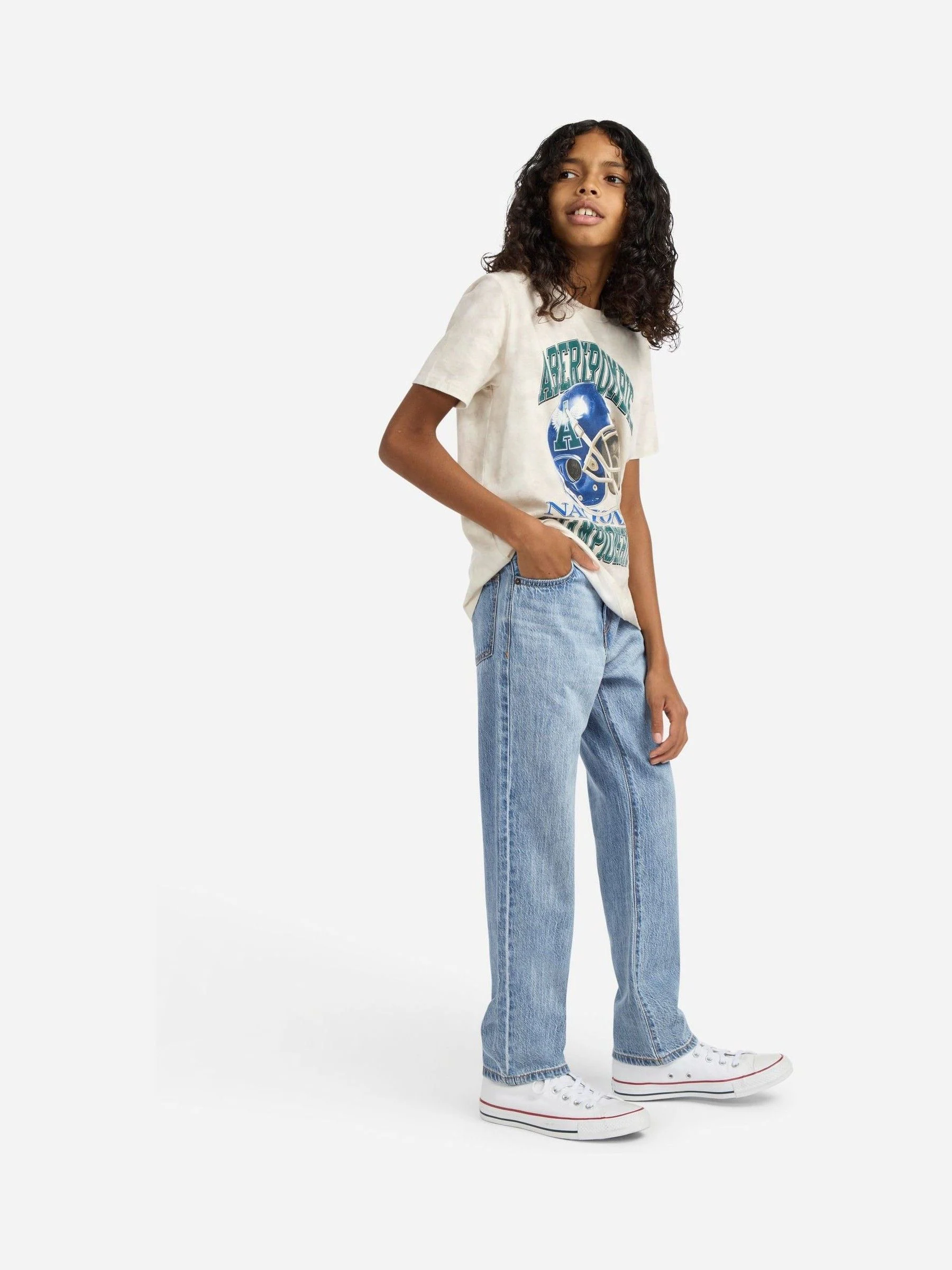 Blauw - Abercrombie & Fitch Loose Fit Jeans