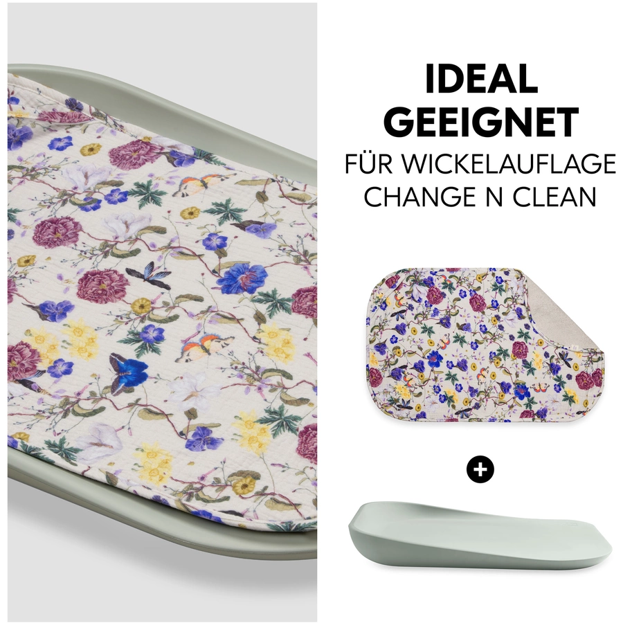 hauck Topper für Wickelauflage Beige Floral