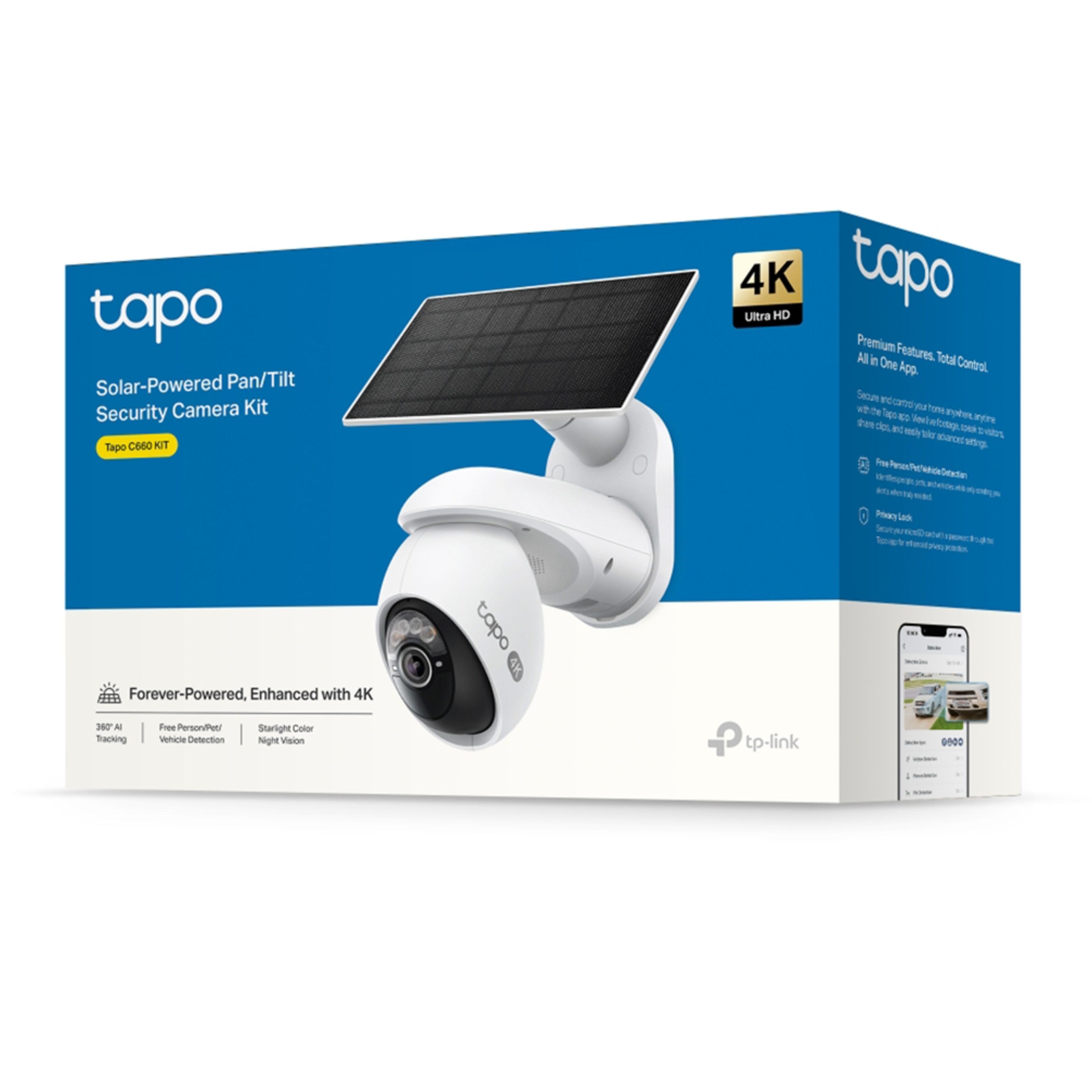 TP-link Tapo C660 KIT – Solcelledrevet 4K overvåkningskamera