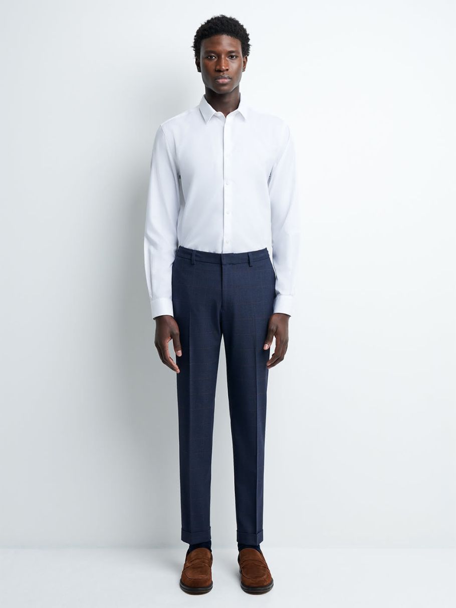 Chemise extra-slim sans repassage unie