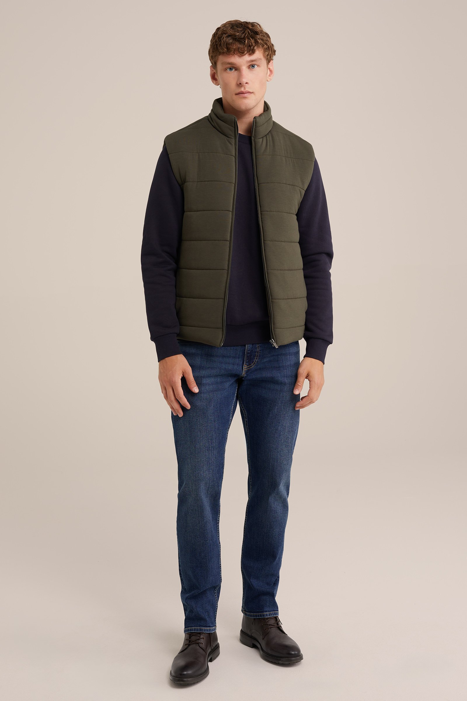 regular fit bodywarmer WE Fashion Legergroen