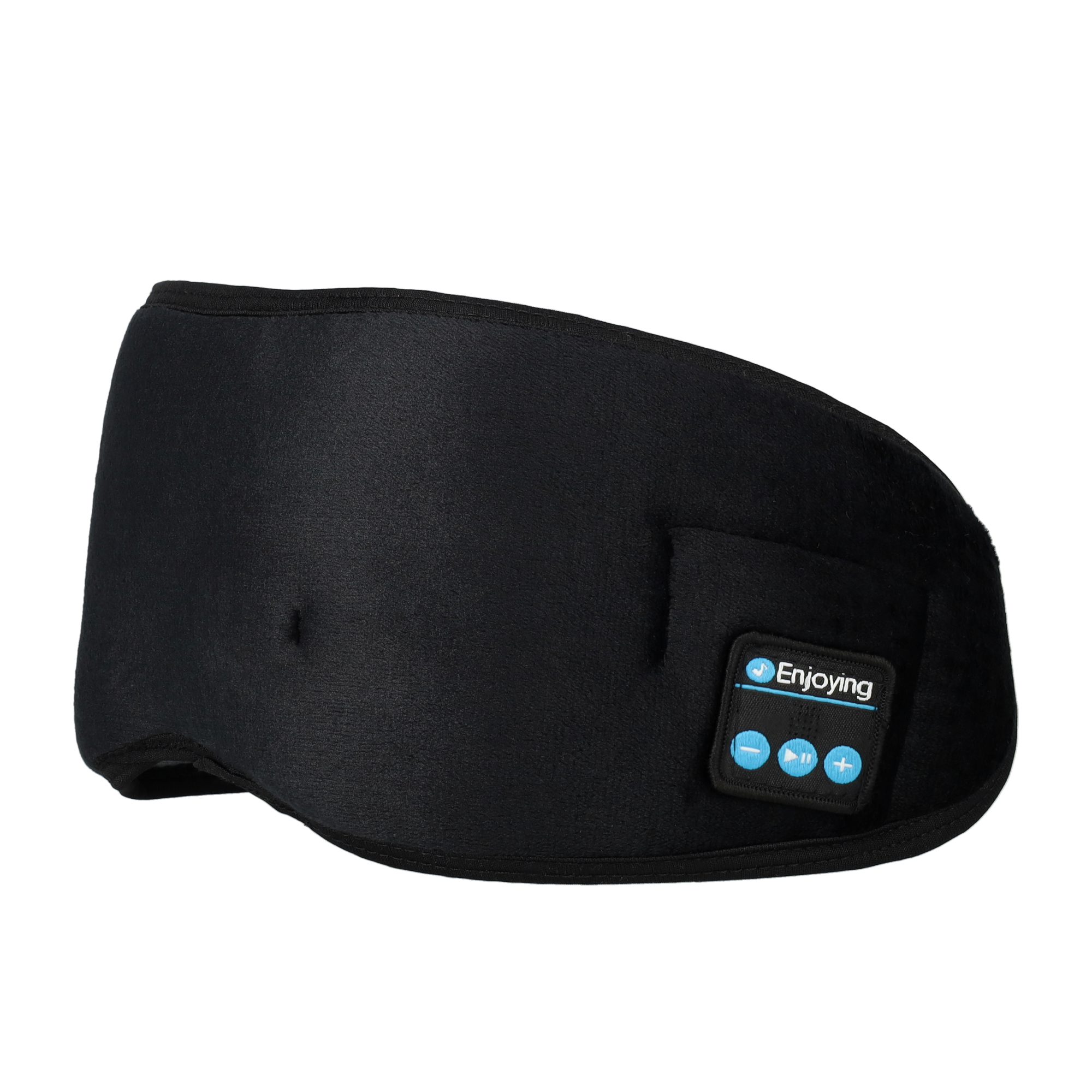 Elastische USB Augenmaske Musik Schlafmaske Bluetooth Augenbinde - Schwarz