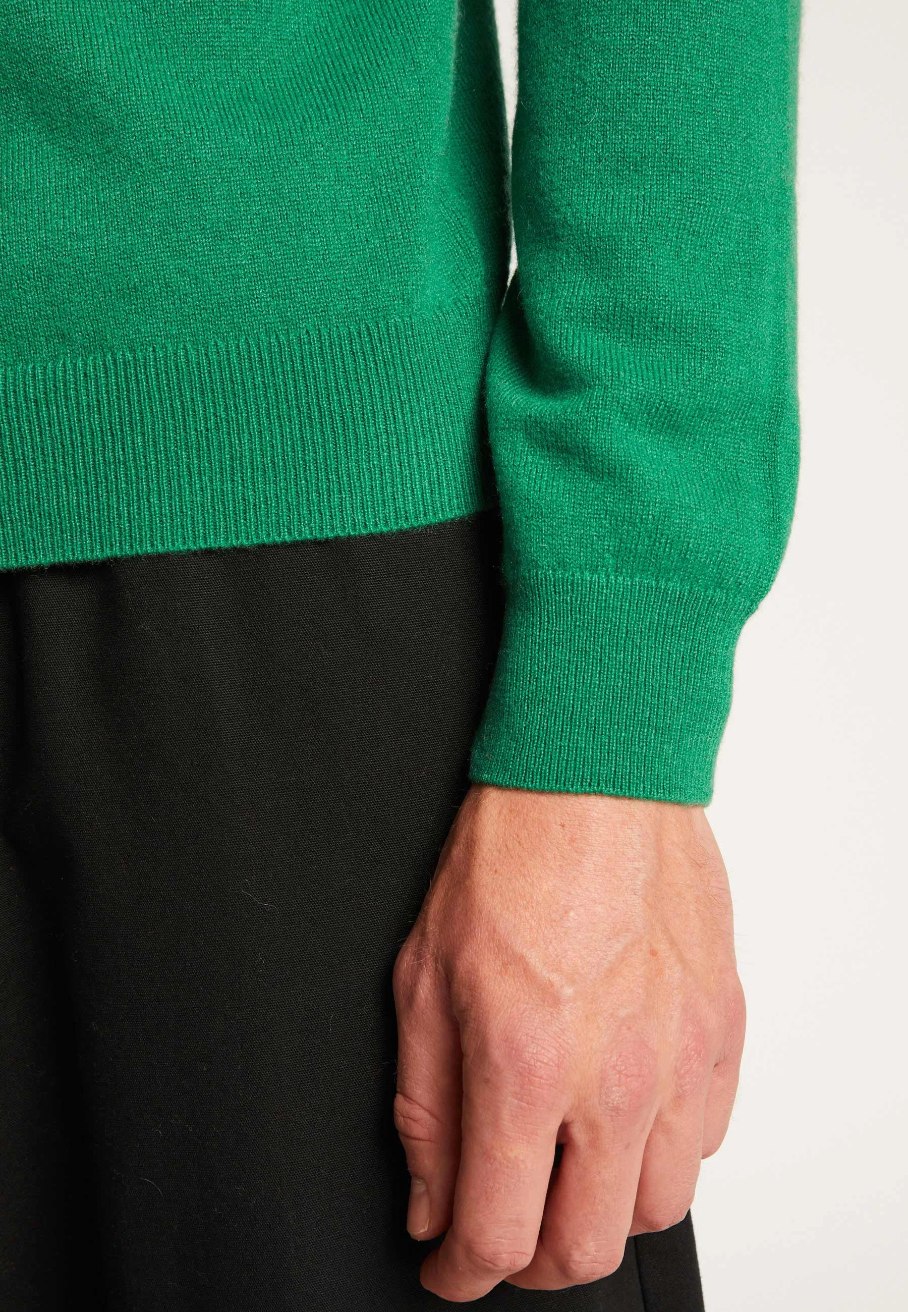 EVANNAH24 - Pull col v en cachemire | Blanc