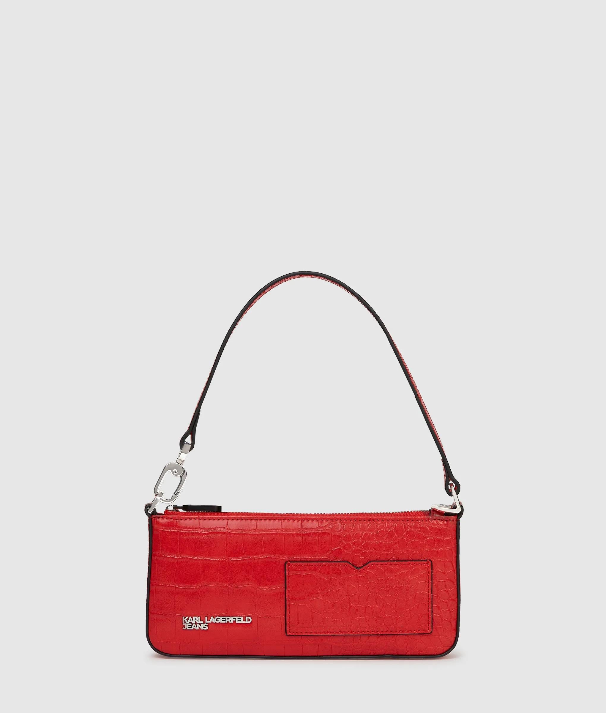 Multifunctionele kleine tas in croco look