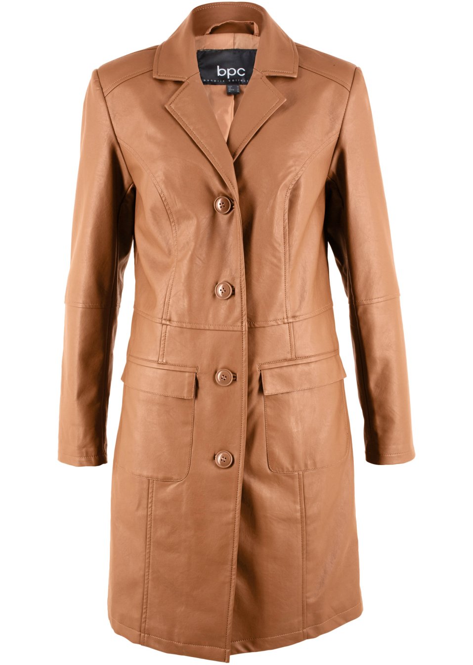 Manteau avec revers, cintré