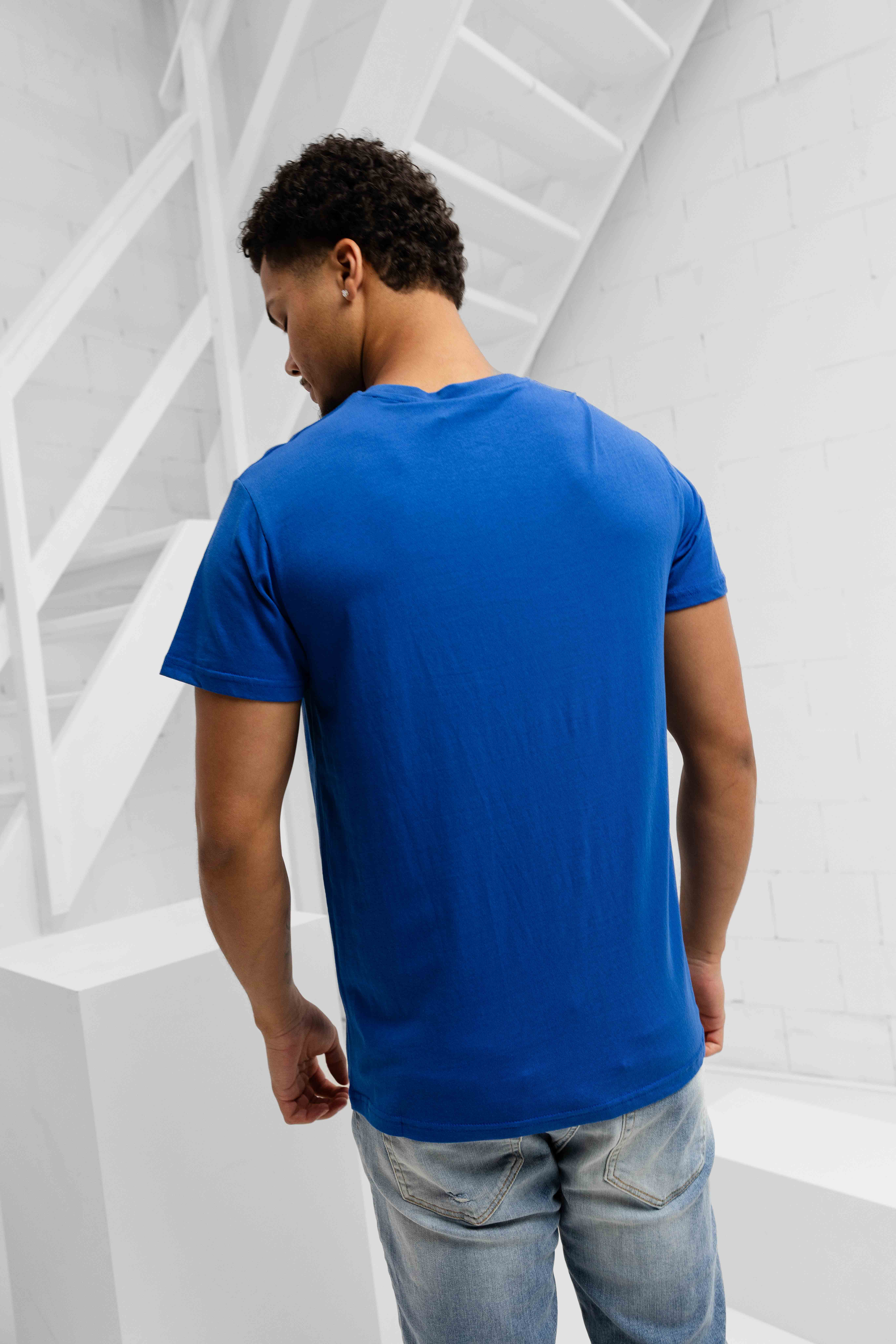 Iceberg Vertical T-Shirt Heren Blauw