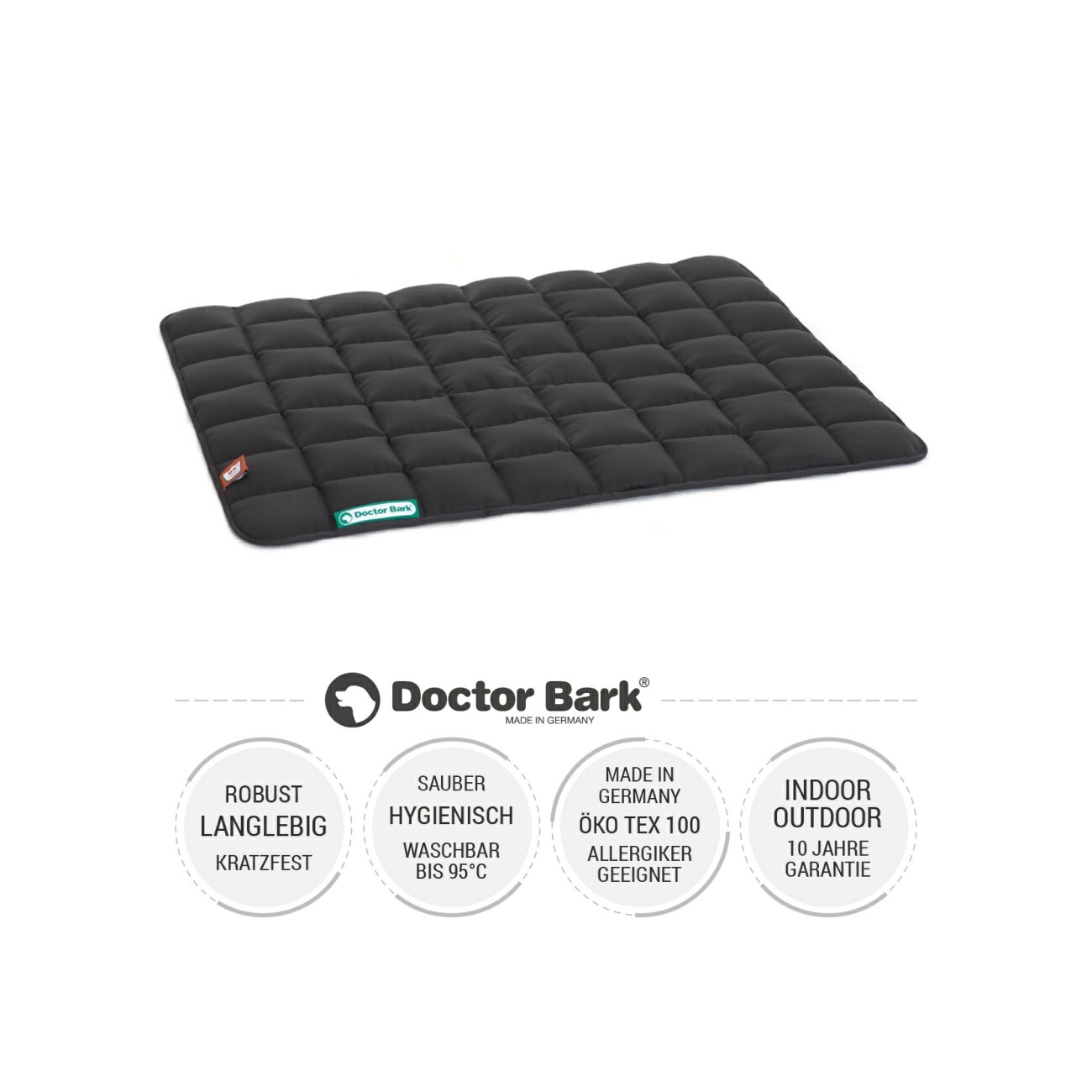 Doctor Bark Wendedecke grau/ grün M