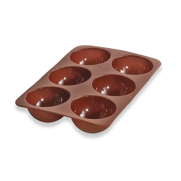Flexi'plaque silicone 6 demi-sphères 6,5 cm Mathon