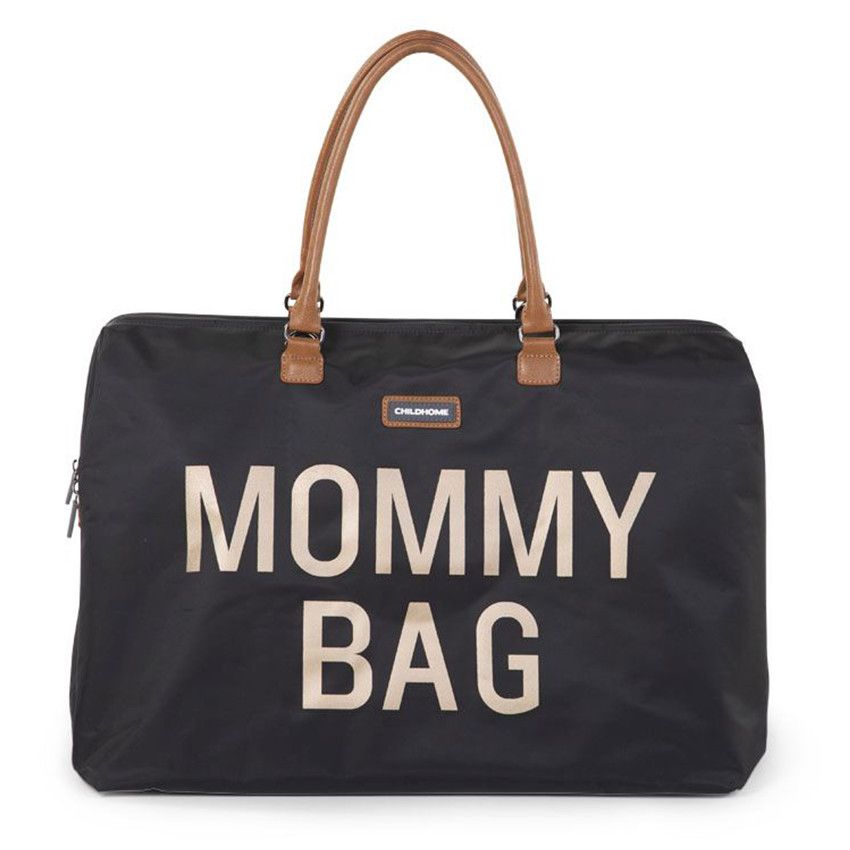 Sac à langer Mommy Bag - Noir/Or - Ecru