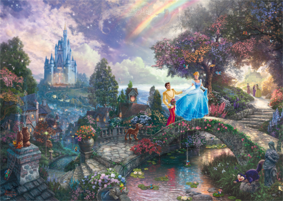 Schmidt - Thomas Kinkade: Disney Askepot (1000 brikker)