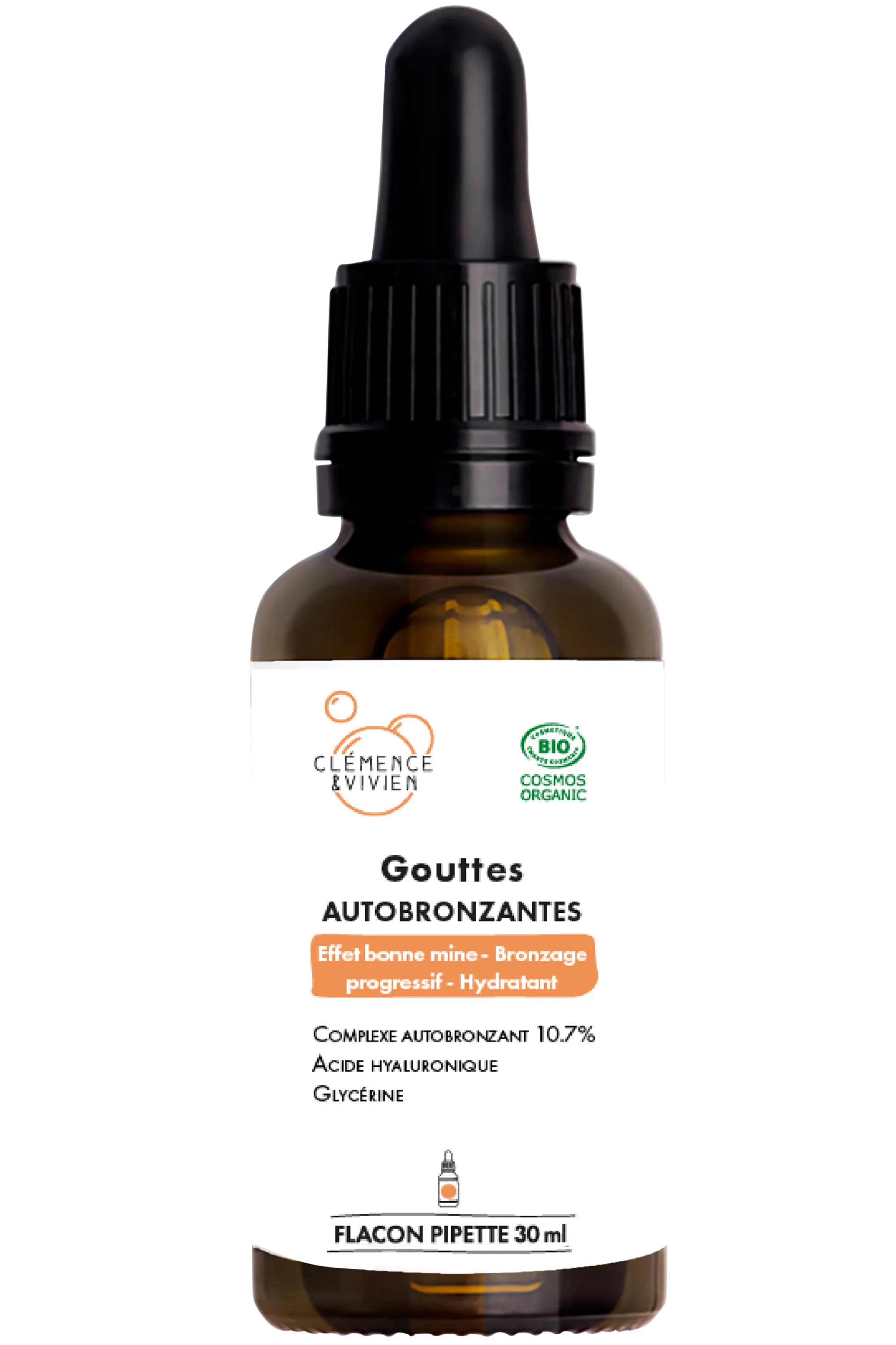 Clémence et Vivien Gouttes autobronzantes pour visage-30 ml