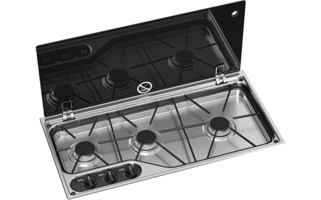 Dometic CVH1700G Kochfeld 3-flammig mit Glasdeckel 700 x 350 mm