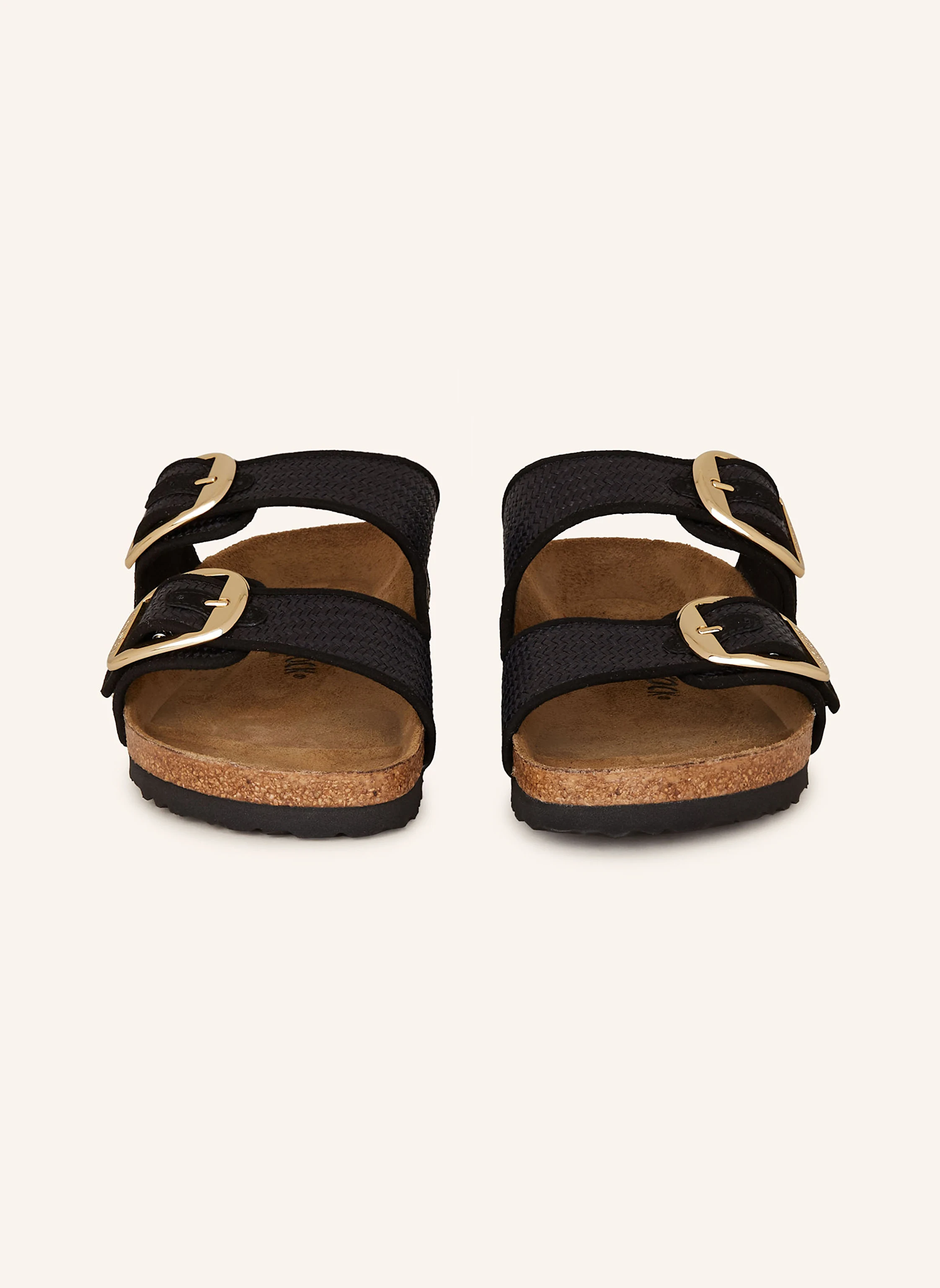 BIRKENSTOCK Pantoletten ARIZONA BIG BUCKLE RAFFIA