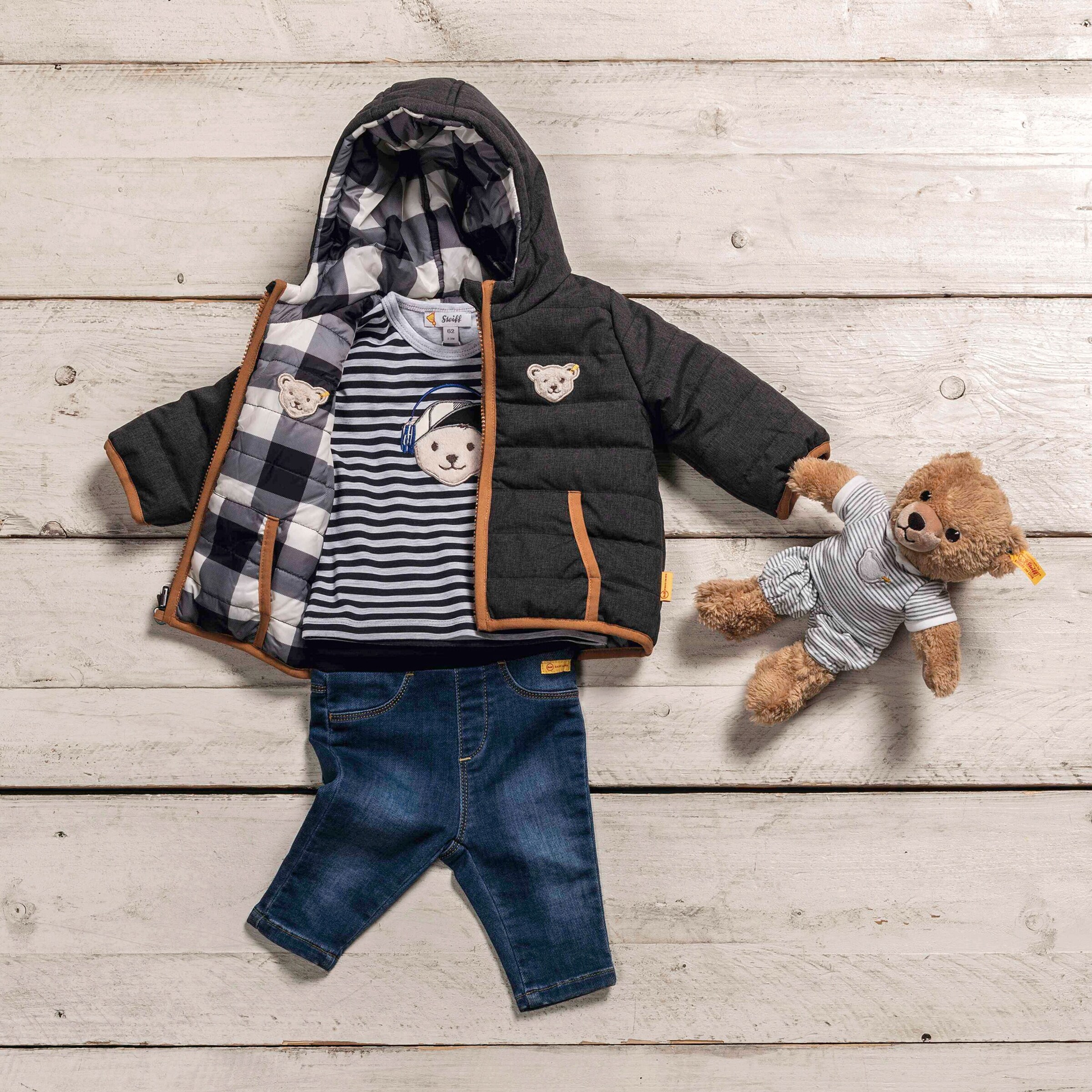 Steiff Jeans mit Softbund denim