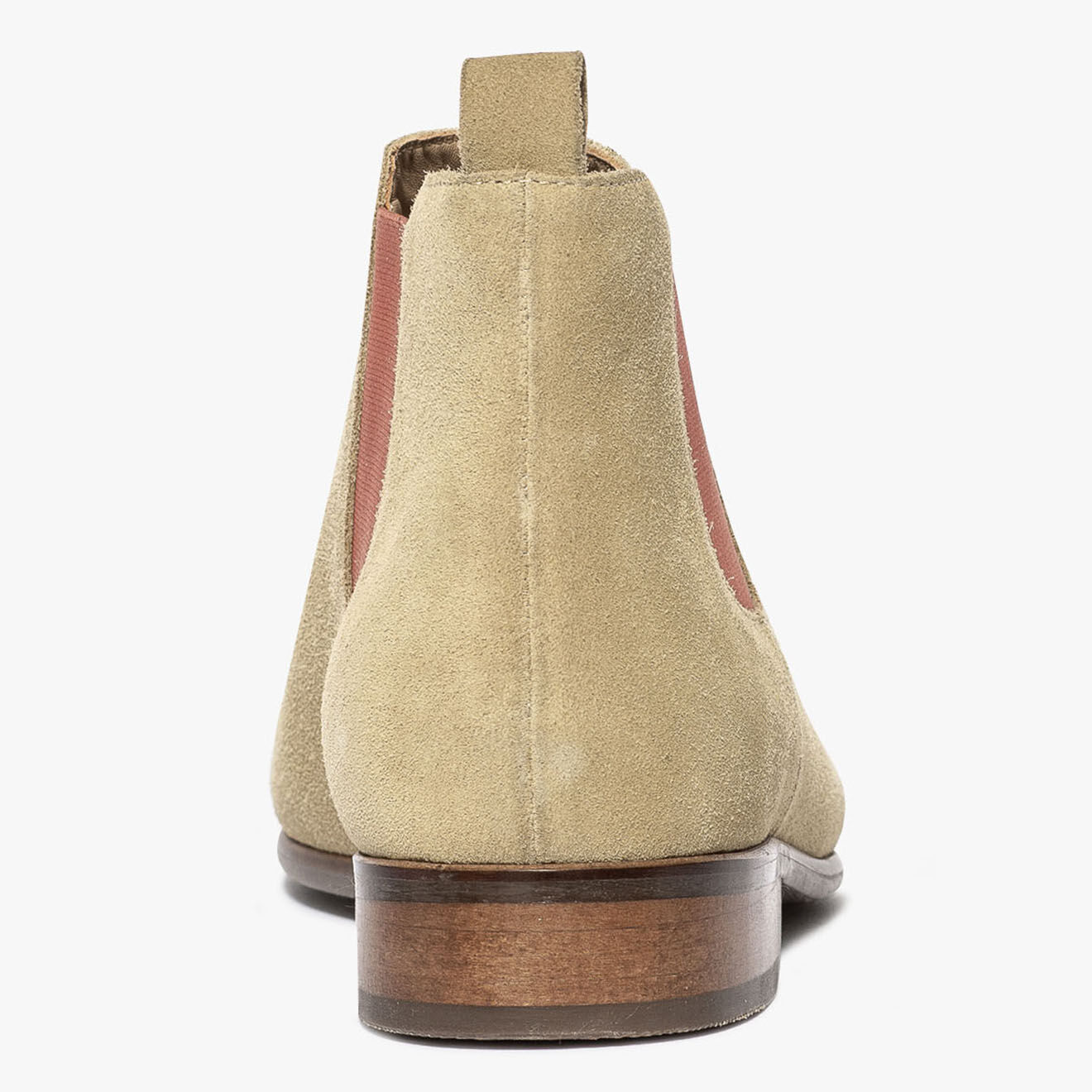 Bocage Chelsea boots en Velours de Cuir Olympio beiges