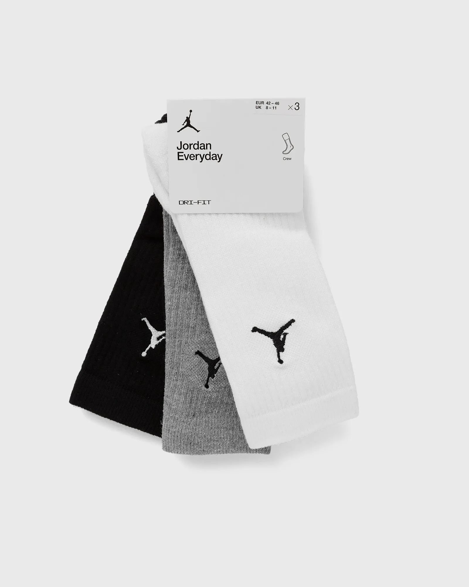 Meias Jordan Everyday Crew (3 pares)