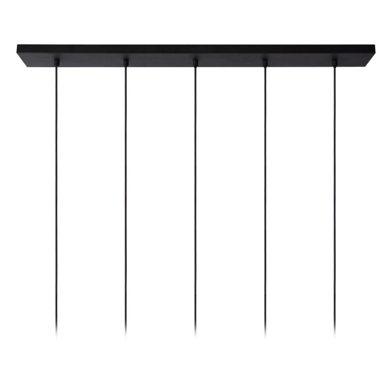 Lucide Lionel 5 cluster hanglamp lineair zwart
