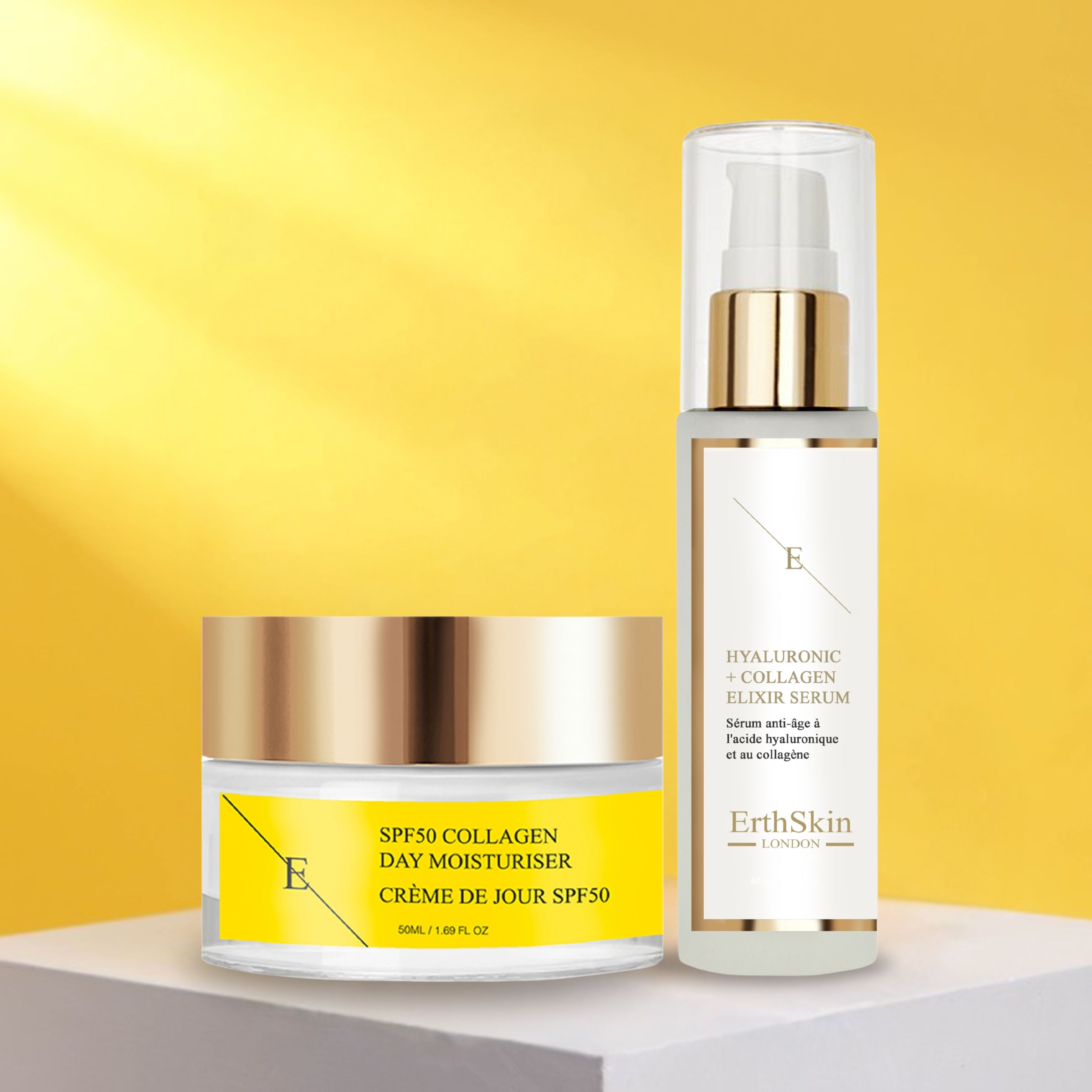 Erth skin london Collagen Tagescreme + Serum set