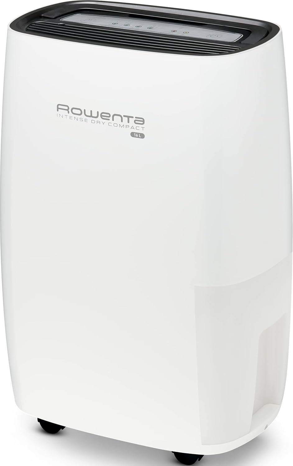 Rowenta Déshumidificateur Intense Dry Compact DH4236 16 L, avec mode de déshumidification automatique à 3 programmes, fonction Linen Dry, filtre, compact, fonctionnement silencieux