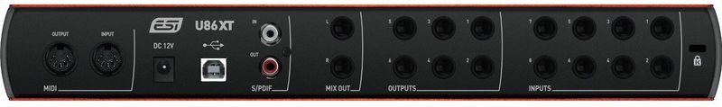 ESI U86 XT | Professionele 24-bits USB-Audio-Interface met 8 Ingangen en 6 Uitgangen