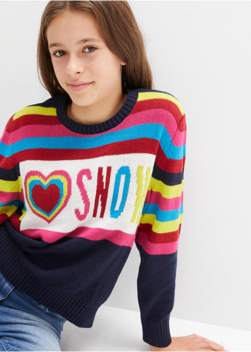 Pull en maille fille