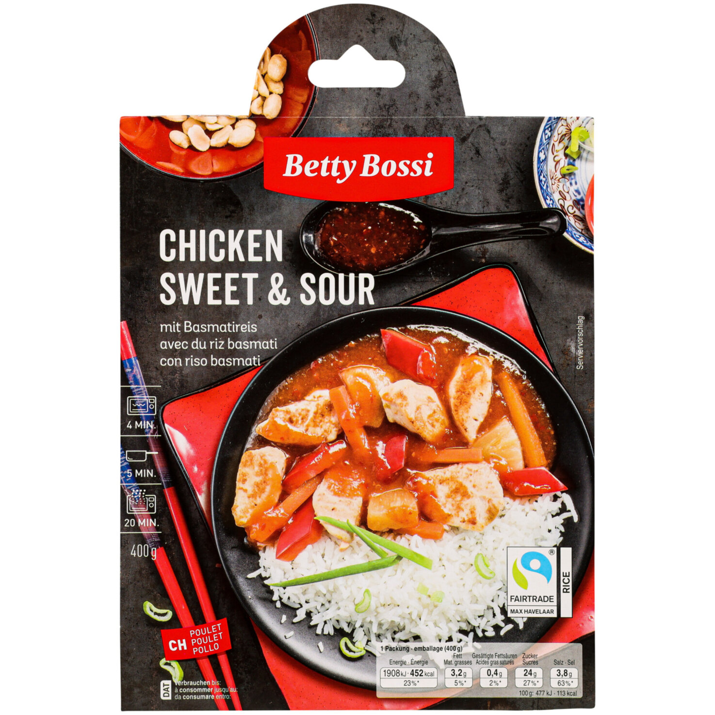 Betty Bossi Fairtrade Chicken Sweet & Sour