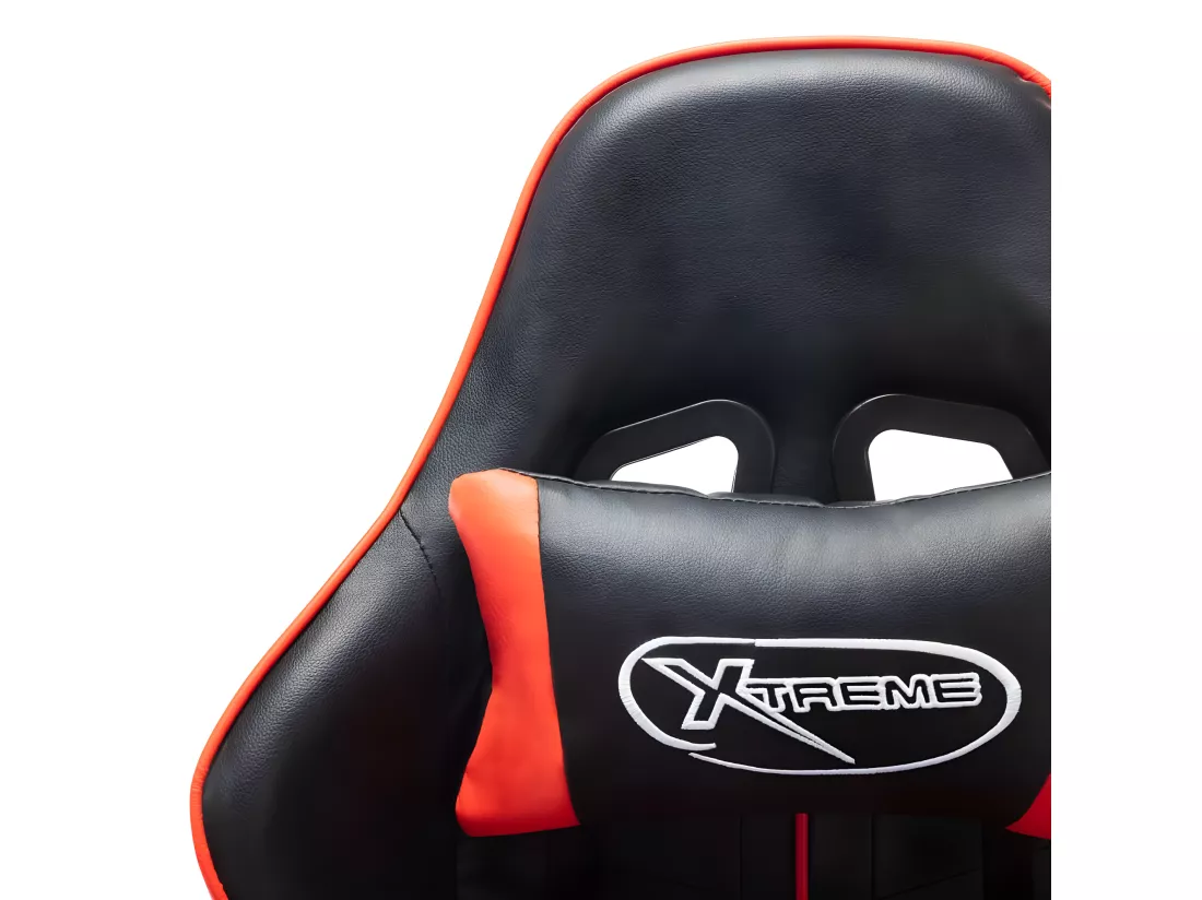 Chaise de jeu Noir et rouge Cuir artificiel