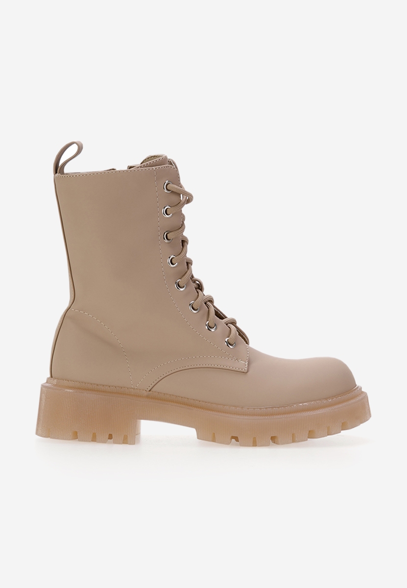 Bottines à lacets femme kaki Gallosa