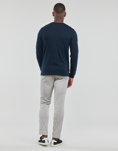 Timberland - LS DUNSTAN RIVER JERSEY CREW TEE - Marine
