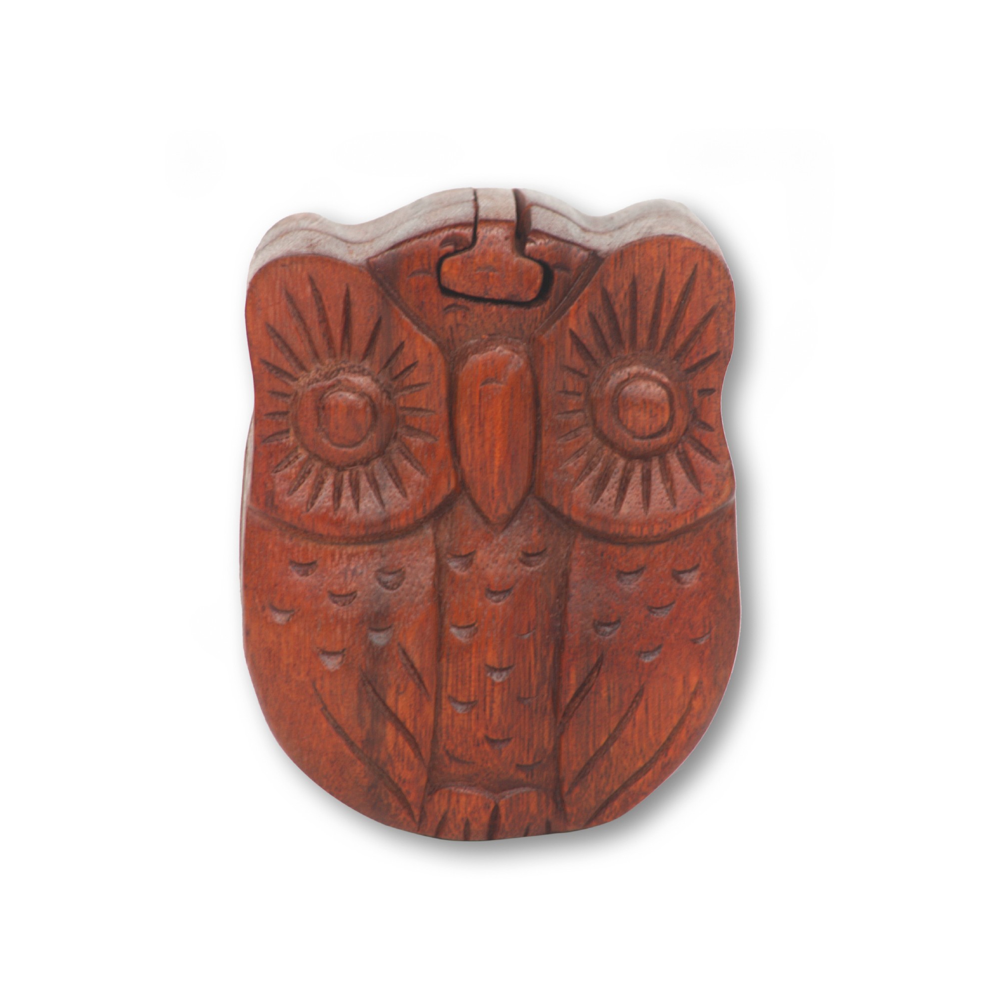 Secret Box 'Owl', natur, T 10 cm, B 8 cm, H 5 cm von fischer's lagerhaus