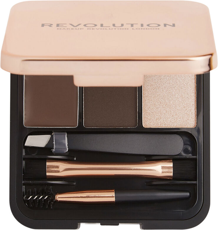 Revolution Revolution Brow Sculpt Kit Dark Brown