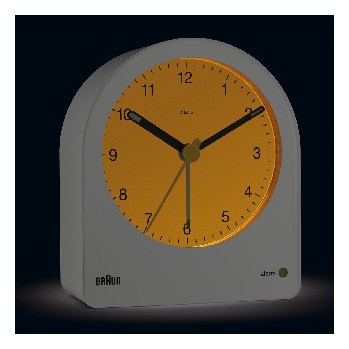 Braun vekkerklokke med snooze og baklys hvit BC22W