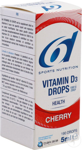 6d Vitamin D3 Drops Cherry 5ml