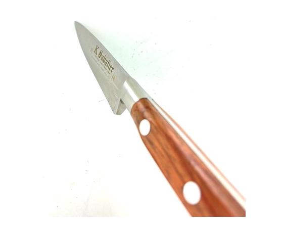 Office 10 cm - Bois naturel palissandre - Rivets Aluminium - Ref 432 Couteaux de cuisine professionnel
