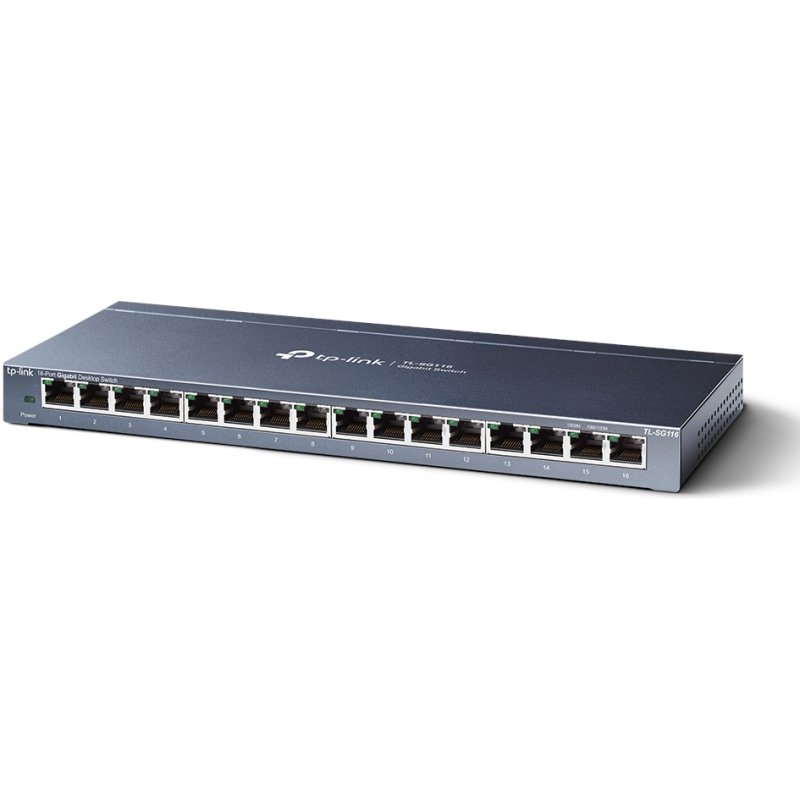 TP-Link TL-SG116 Non-géré Gigabit Ethernet (10/100/1000) Noir